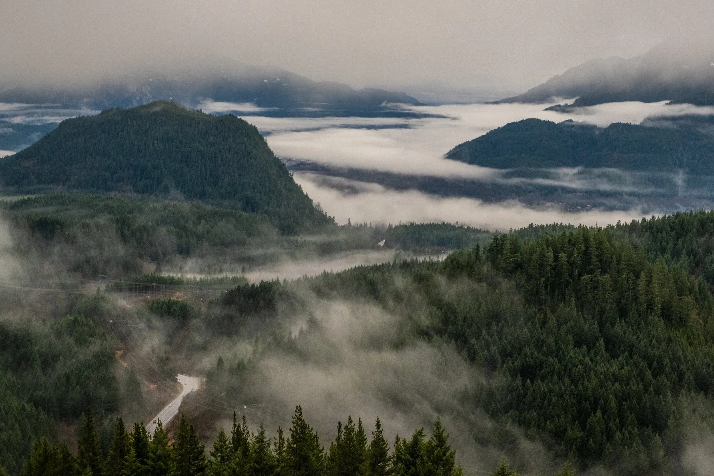 December 20th, 2019 - Squamish - A late start to the season had things looking very green in the valley