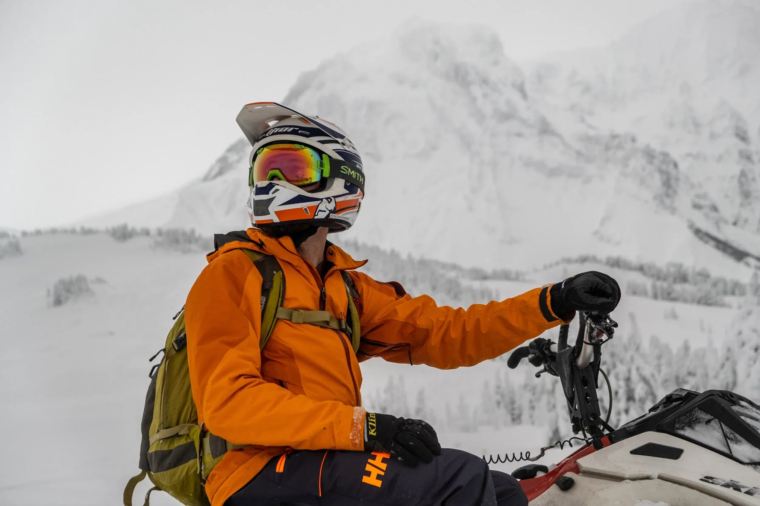 Dylan looking for the next front coming in to fill in the early season conditions. Mount Garibaldi lurks behind.
