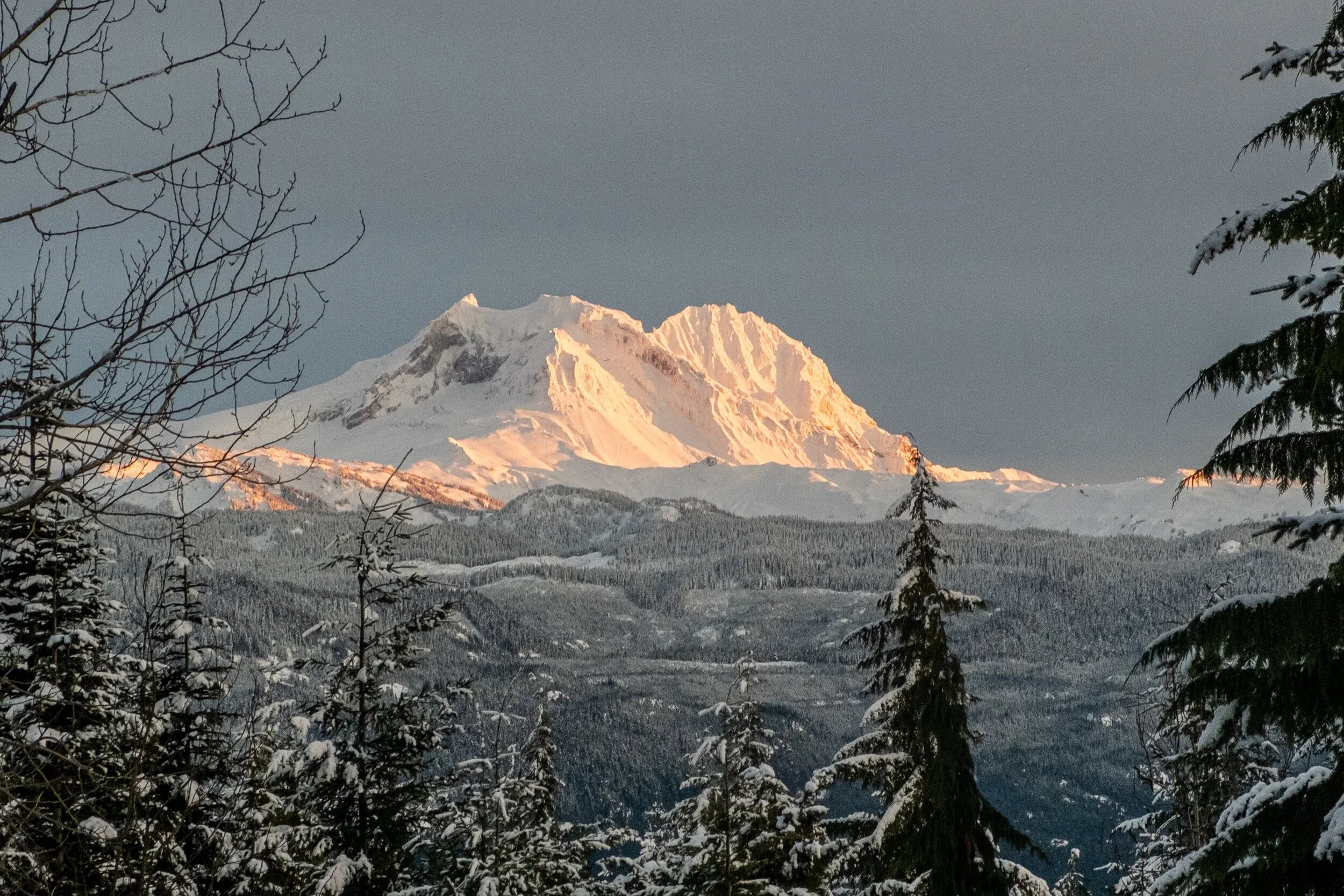Garibali-Atwell - Lords of Squamish. Brohm Ridge from a few days prior snaking down off the front side.