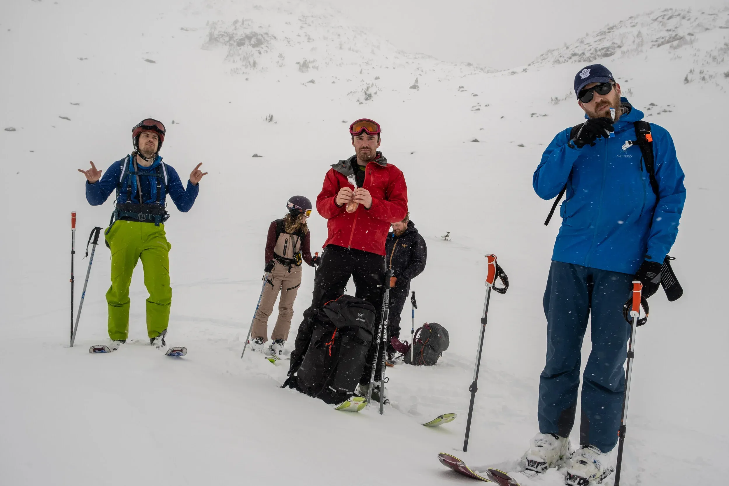 The crew - ready to “get pitted”