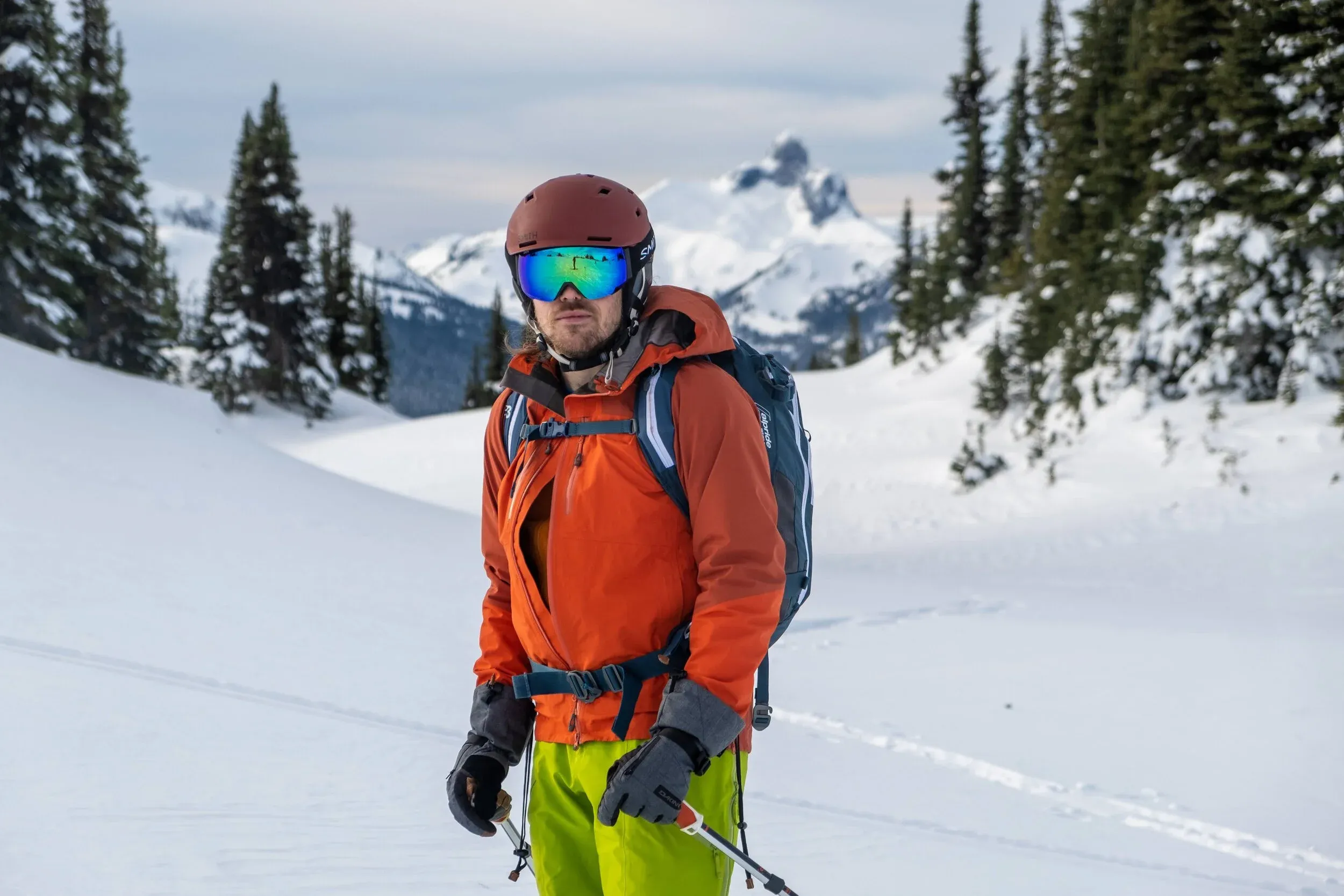 Mike takes ski touring extremely seriously