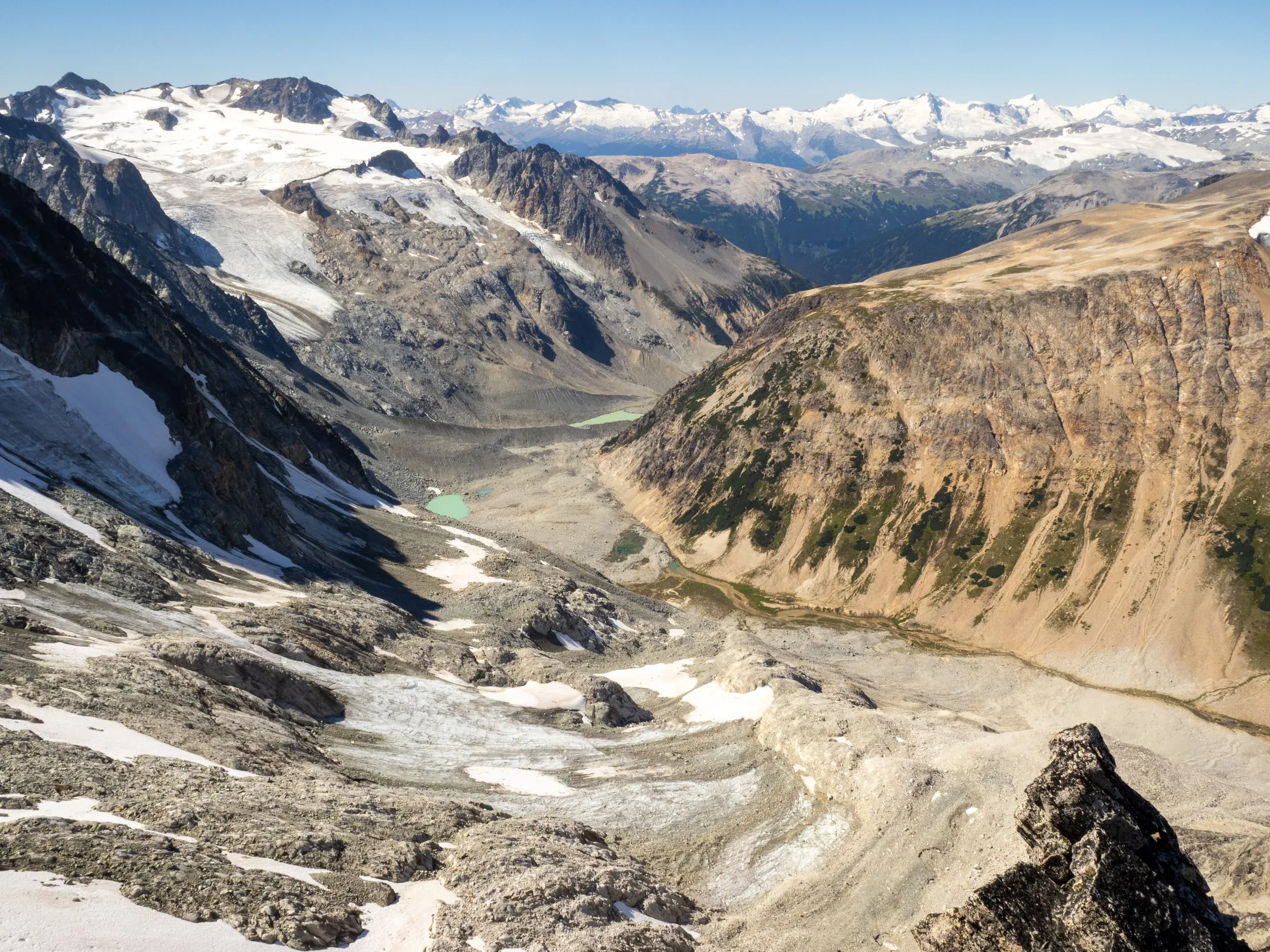 Looking at the route from yesterday up from Salal Creek