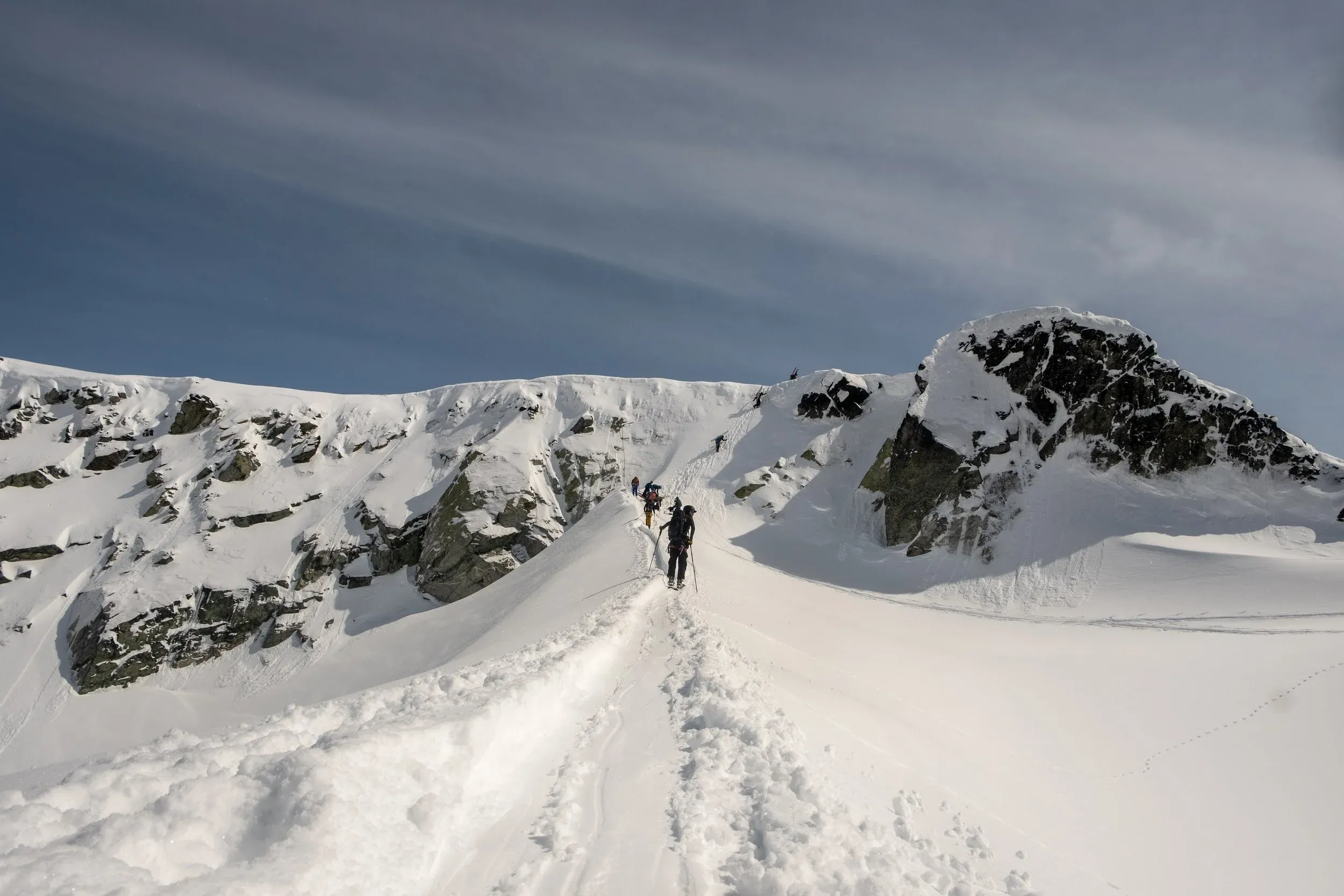 A short bootpack to gain the Pattison Ridge. The final Spearhead Hut will eventually be located here.