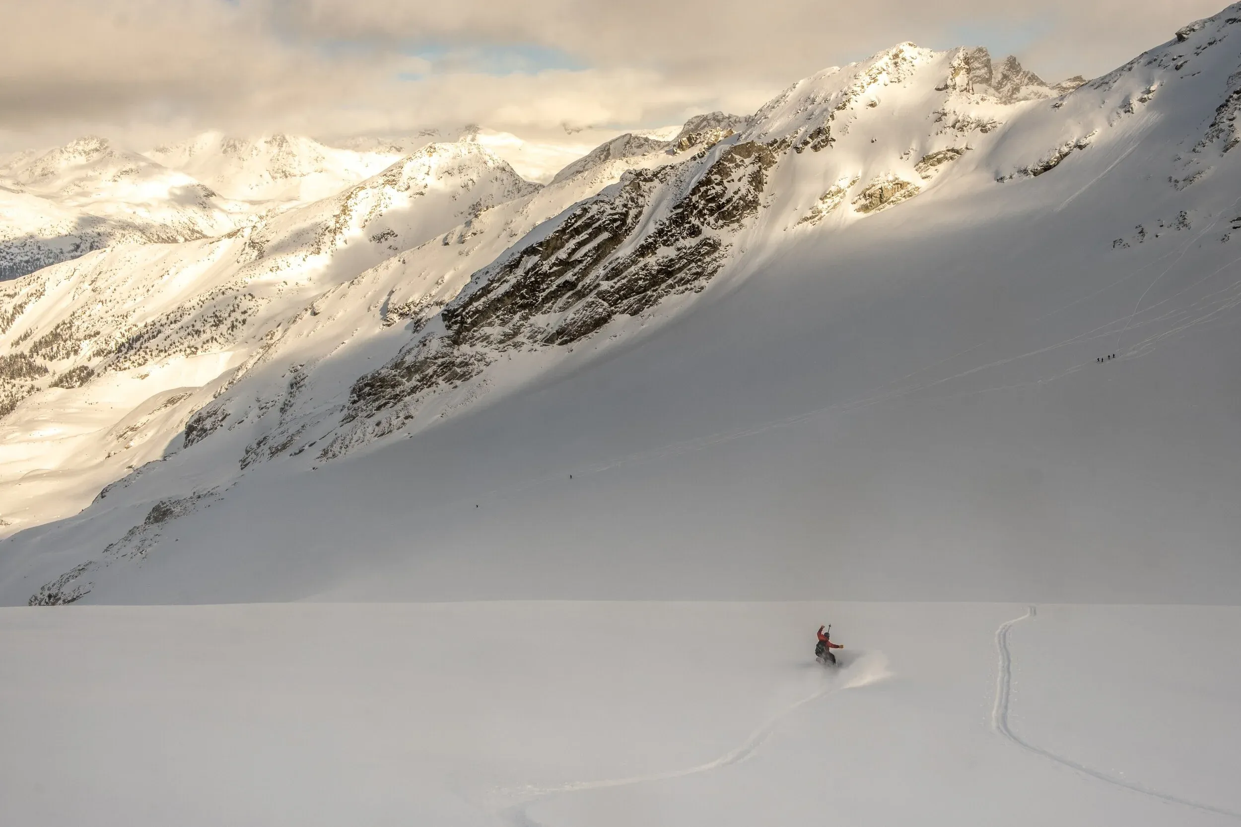Sam putting down some soul turns down the Trorey Glacier